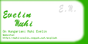 evelin muhi business card